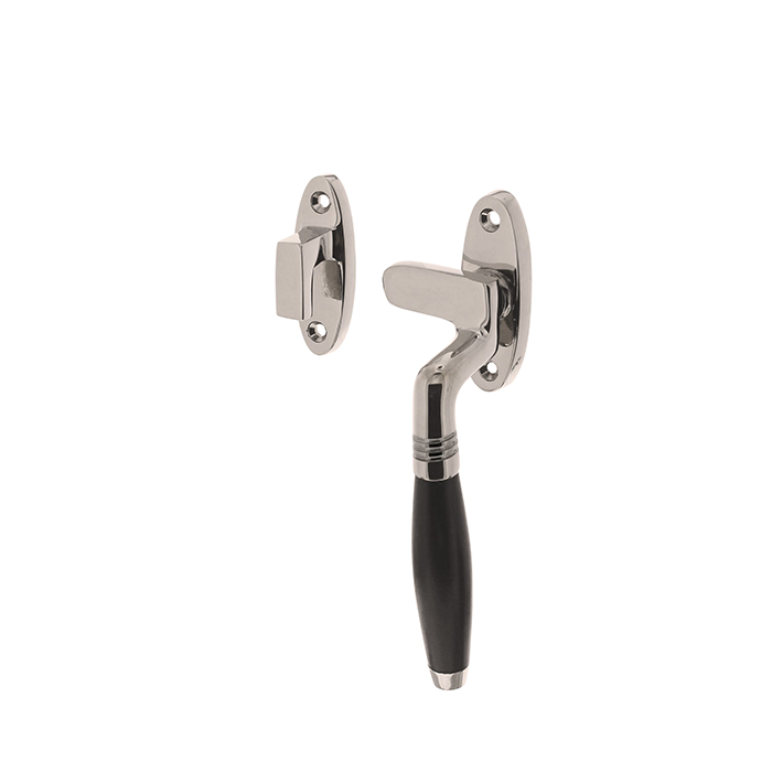 Raamsluiter Jaren 30 / Nikkel Glans - Rechts