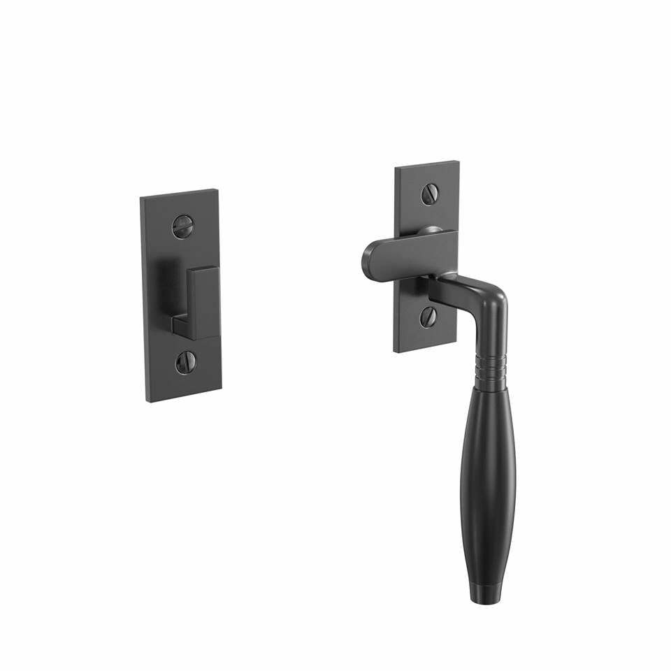 Raamsluiter Jaren 30 / Nikkel Zwart - Rechts