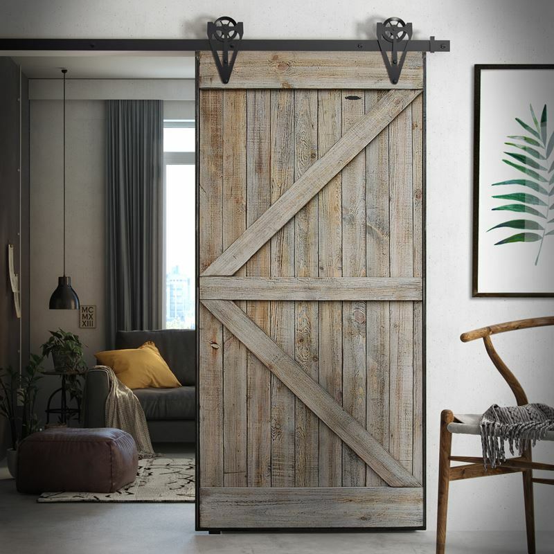 Schuifdeur Hout en Staal