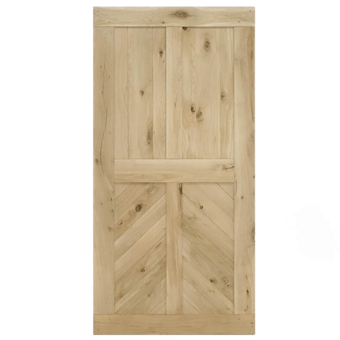 Houten schuifdeur Eiken Chevron 210x100 onbehandeld