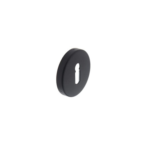 Intersteel rozet met sleutelgat Rond mat zwart