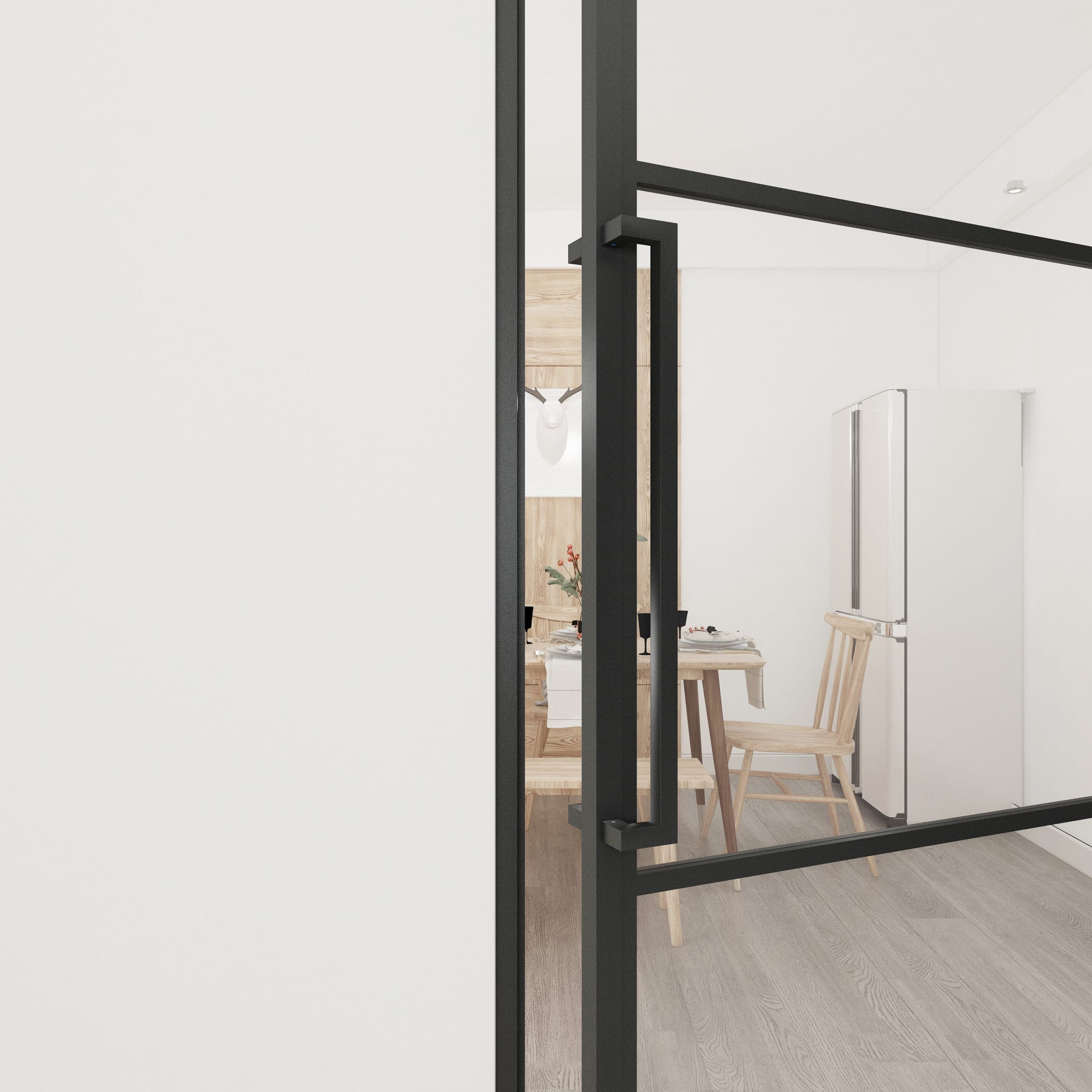 Handgreep Scharnierdeur Smartline 62 cm zwart - Afbeelding 2