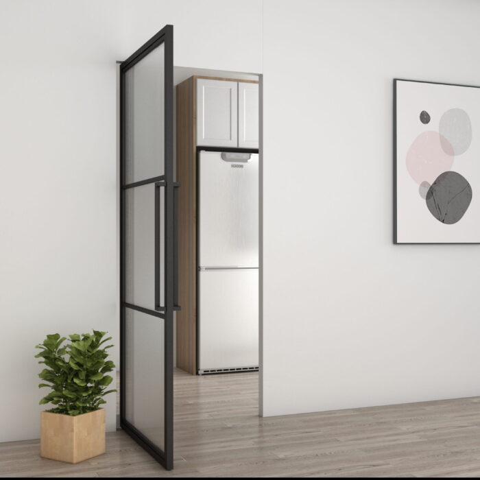 Stalen taatsdeur Smartline 3-vaks mat glas 211,5x83