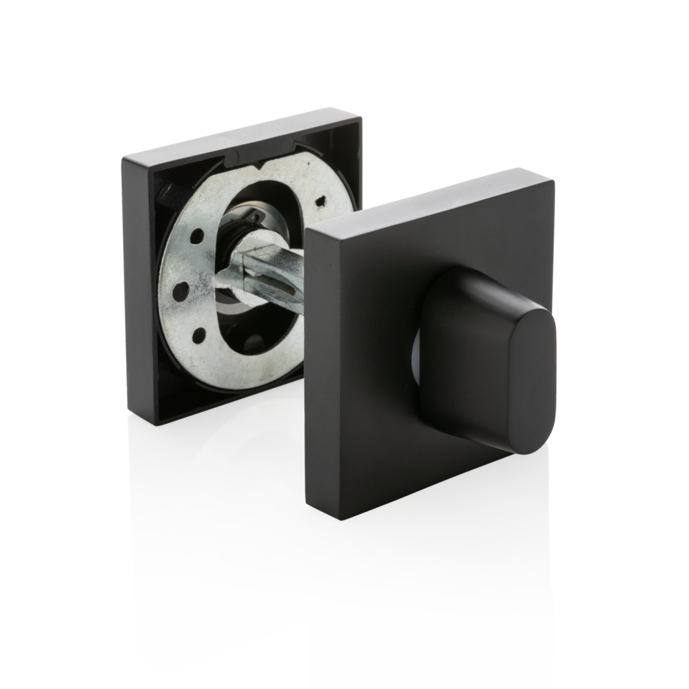 Mooi Deurbeslag Nova21 geveerde deurklink zwart met WC slot - Afbeelding 3