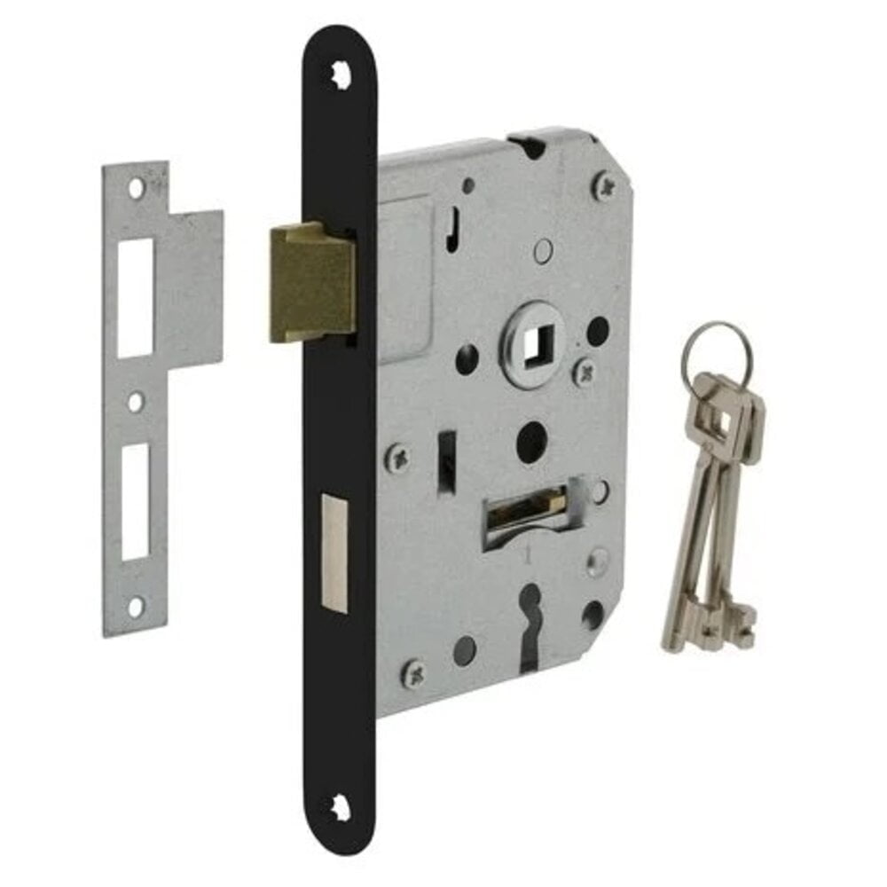 Deurbeslag set Ferro met sleutelgat en loopslot - Afbeelding 4