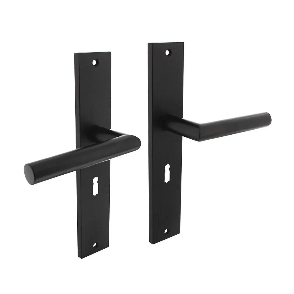 Deurbeslag set Ferro met sleutelgat en loopslot - Afbeelding 2