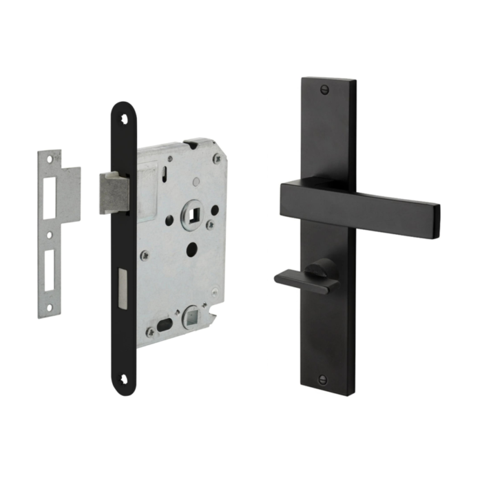 Deurbeslag set Lusso met loopslot en toilet-/badkamer sluiting