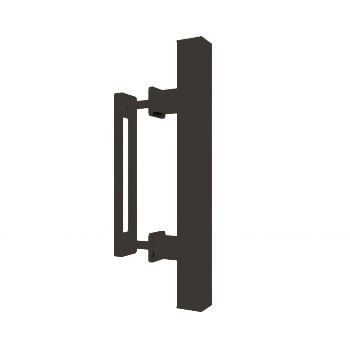 Moderne handgreep Colorline grijs bruin