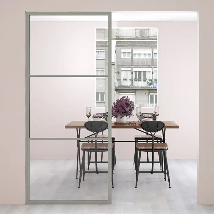 Maatwerk stalen paneel Colorline kiezel grijs