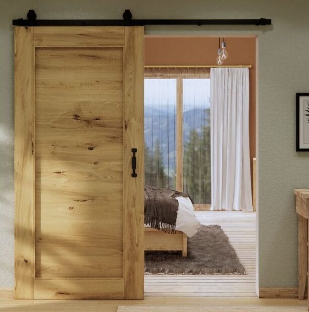 Schuifdeur Eikenhout HDF Rustic 100x210