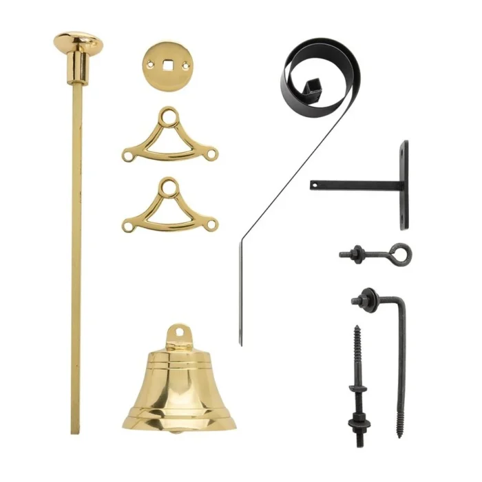 Klassieke trekbel messing gelakt