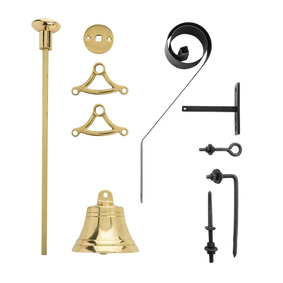 Klassieke trekbel messing gelakt