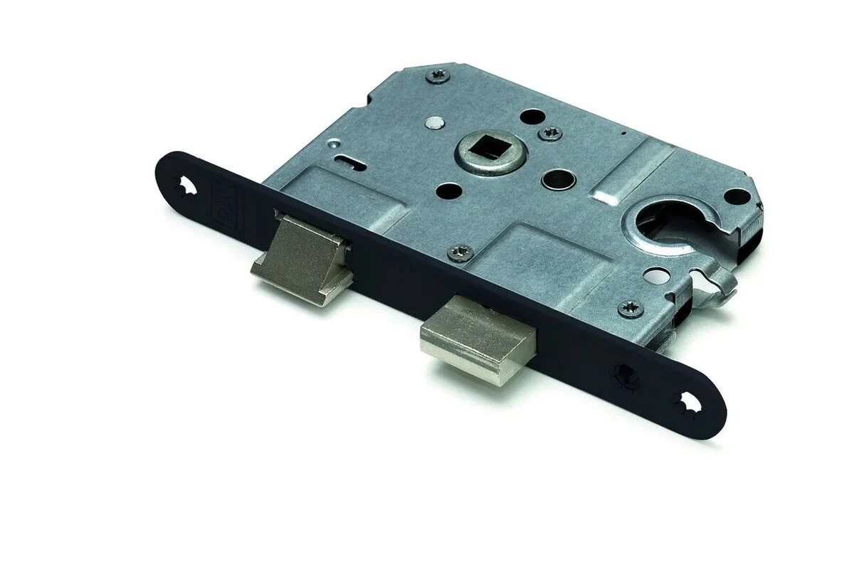 Deurbeslag set met cilinderrozet en deurklink Tondo zwart - Afbeelding 4