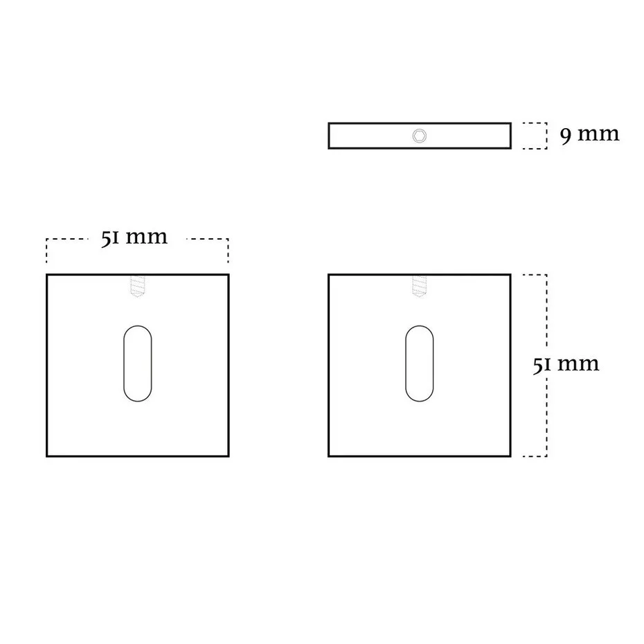 Deurbeslag set met sleutelrozet en deurklink Linee zwart - Afbeelding 3