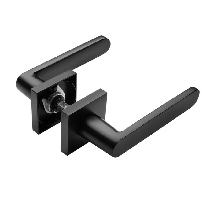 Deurklink Linee mat zwart